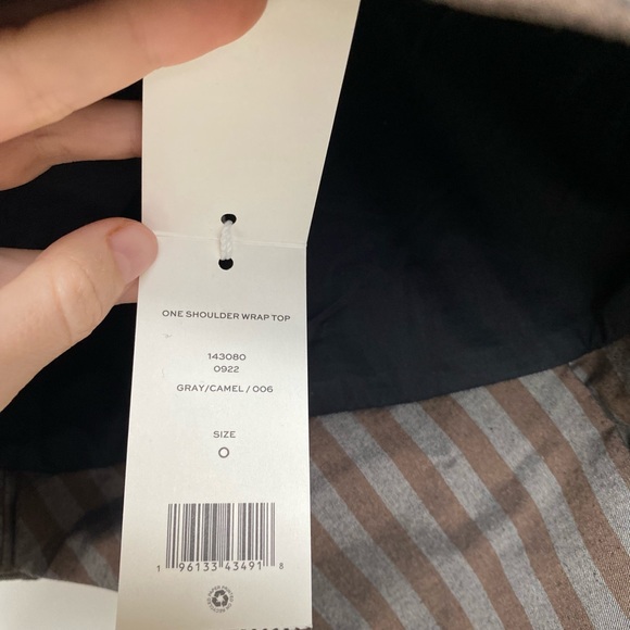 New Tory Burch ONE SHOULDER WRAP TOP $698 0 - Picture 9 of 11